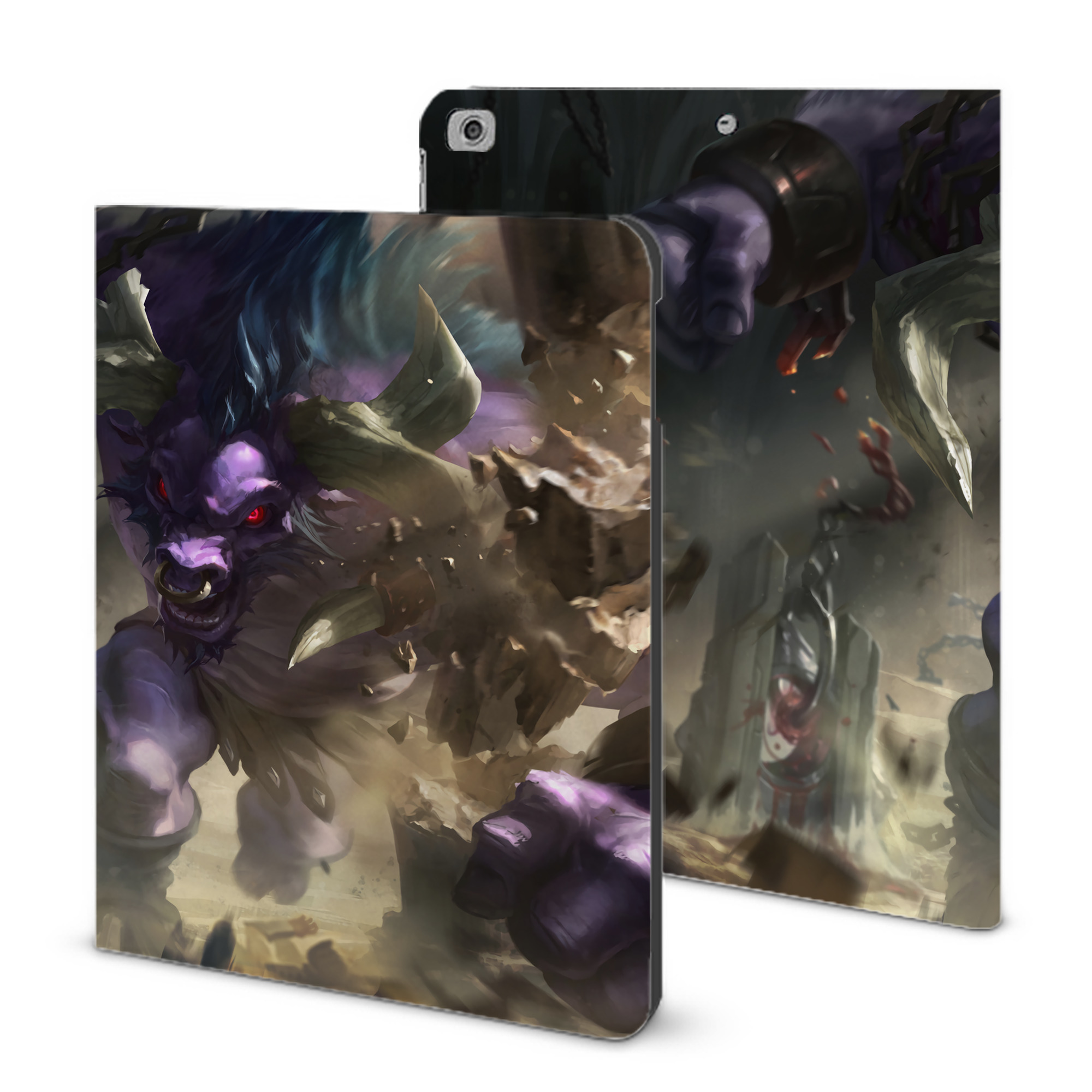 （画像用） リーグ・オブ・レジェンド League of Legends LOL IPad ケース ブック型 PUレザー TPU 耐衝撃 軽量 薄型 ペン収納なし 全面保護 IPad 各モデル対応